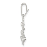 Sterling Silver 925 Men's Anchor Pendant with Polished Anti-Tarnish Finish